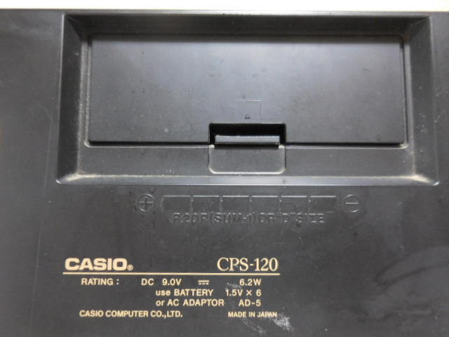 ジャンク 通電可 CASIO カシオ 電子ピアノ CPS -120 61標準鍵盤 5音色 デモ演奏付き 本体のみ 鍵盤楽器_画像9