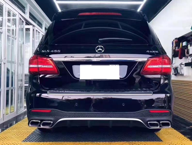  Mercedes Benz X166 GLS Class GLS63 specification front bumper grill rear bumper muffler cutter aero set custom exterior 