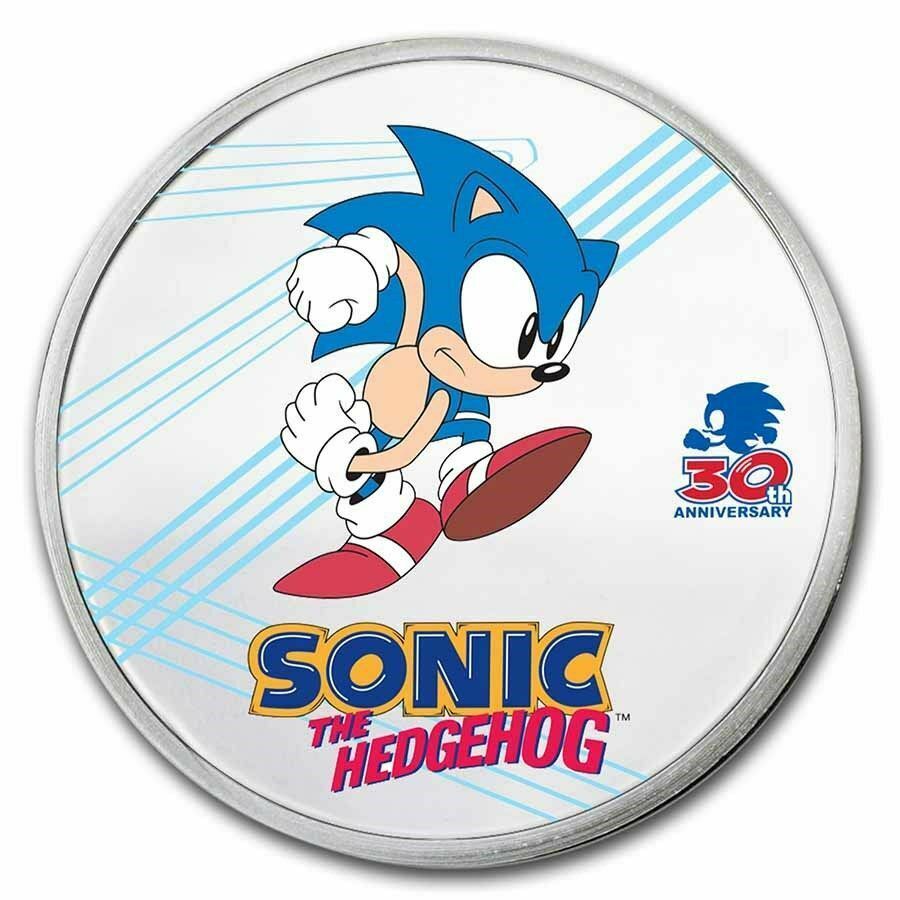 2021 1 オンス銀貨　Niue Sonic the Hedgehog 30th Anniversary 発行数3000極希少！