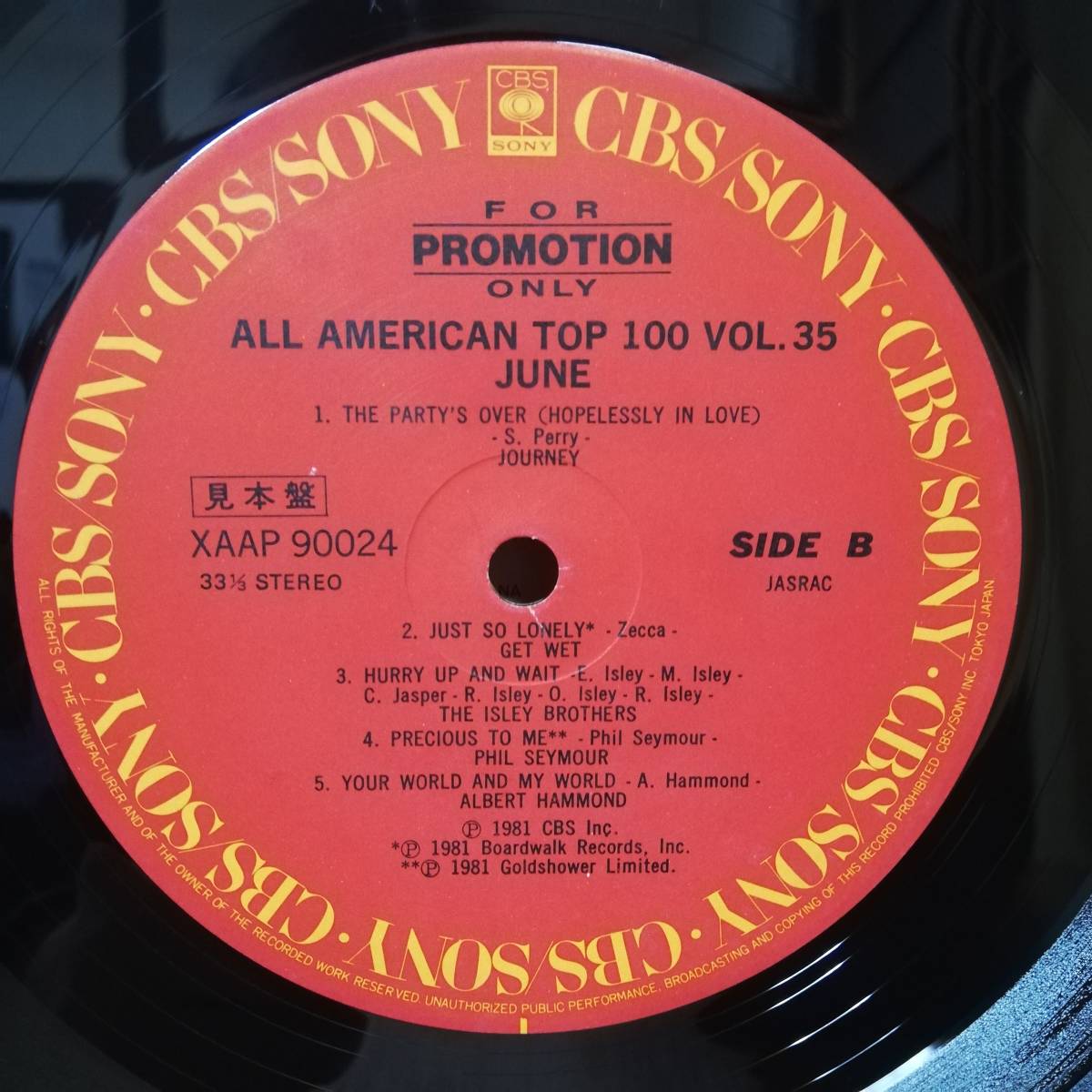 【LP】PROMO - All American Top 100 Vol.35 - XAAP 90024 - *15_画像4