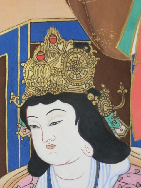 大人気低価 ヤフオク! - 真作仏画日本画 平成10年 日天月天 仏画梵字
