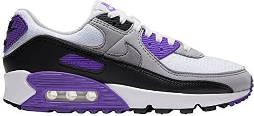 23cm NIKE W AIR MAX 90 ナイキ ウィメンズ エア マックス 90 CD0490-103 スニーカー 白 紫 青 灰 30周年 90年代 復刻 オリジナル