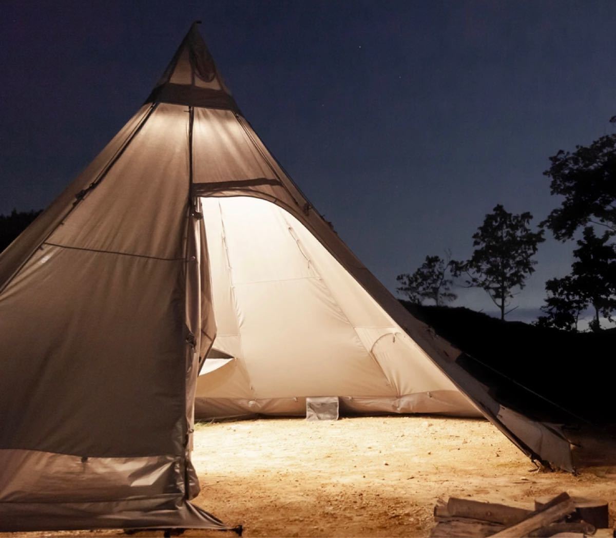 人気の春夏アウトドア本物の ☆CHANODUG☆EAVES TENT☆山小屋テント☆屋根付きテント