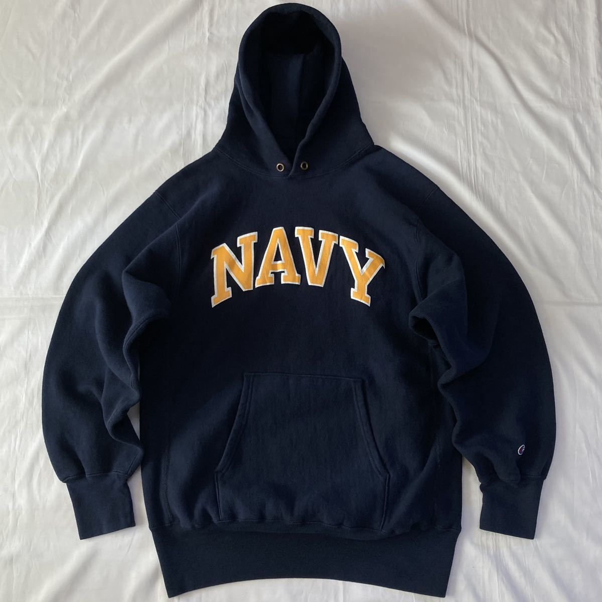 超美品 US.NAVY アメリカ海軍 貴重 90's チャンピオン Champion リバースウィーブ REVERSEWEAVE アメリカ製 USA製 パーカー ビンテージ_画像4
