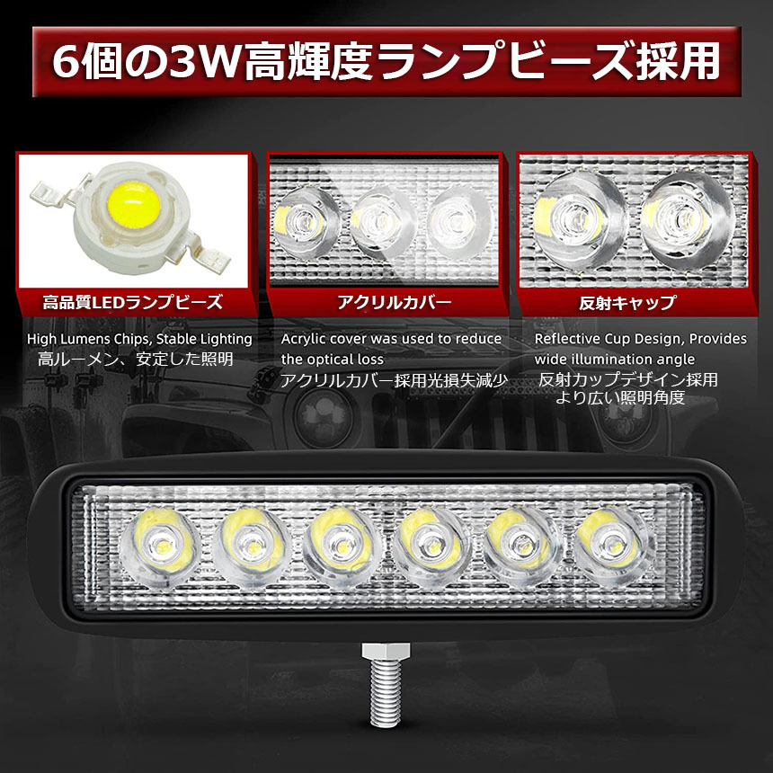 超ポイント祭?期間限定】 【10個セット】 前照灯 各種作業車に対応 取付け自由投光両立 防震 防塵 防水 兼用 24v 12v 18w LED投光器 ワークライト LED作業灯 18W - その他 - labelians.fr 超ポイント祭?期間限定】 【10個セット】 前照灯 各種作業車に対応 取付け自由投光両立 防震 防塵 防水 兼用 24v 12v 18w LED投光器 ワークライト LED作業灯 18W - その他 - labelians.fr