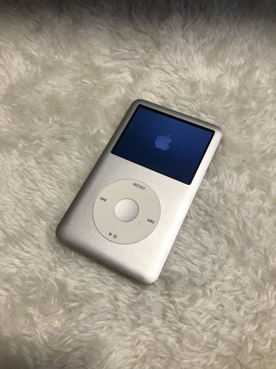 希少Apple iPod classic 第6.5世代 160GBから256GB シルバー 銀 カスタム 改造 MC297J MC293J パネル  バッテリー新品