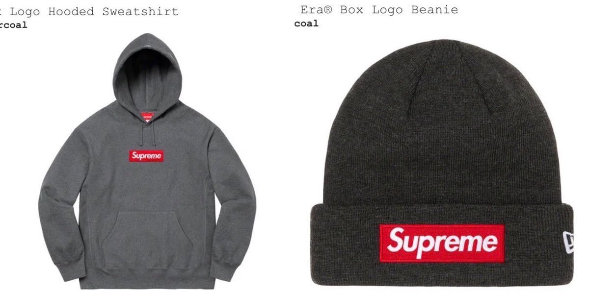 サイズ S 21aw supreme box logo hooded sweatshirt & New Era Box Logo Beanie セット