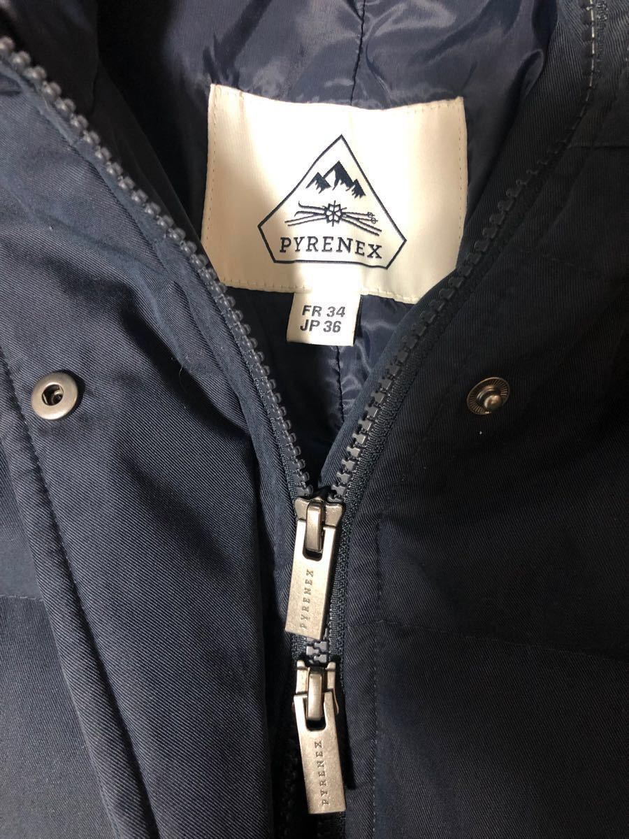 値下❣️希少♦︎PYRENEX【美品】グルノーブル♦︎JP34♦︎ネイビー♦︎ダウン ファ 美品・最終値下】PYRENEX ピレネックス グルノーブル ダウン 36