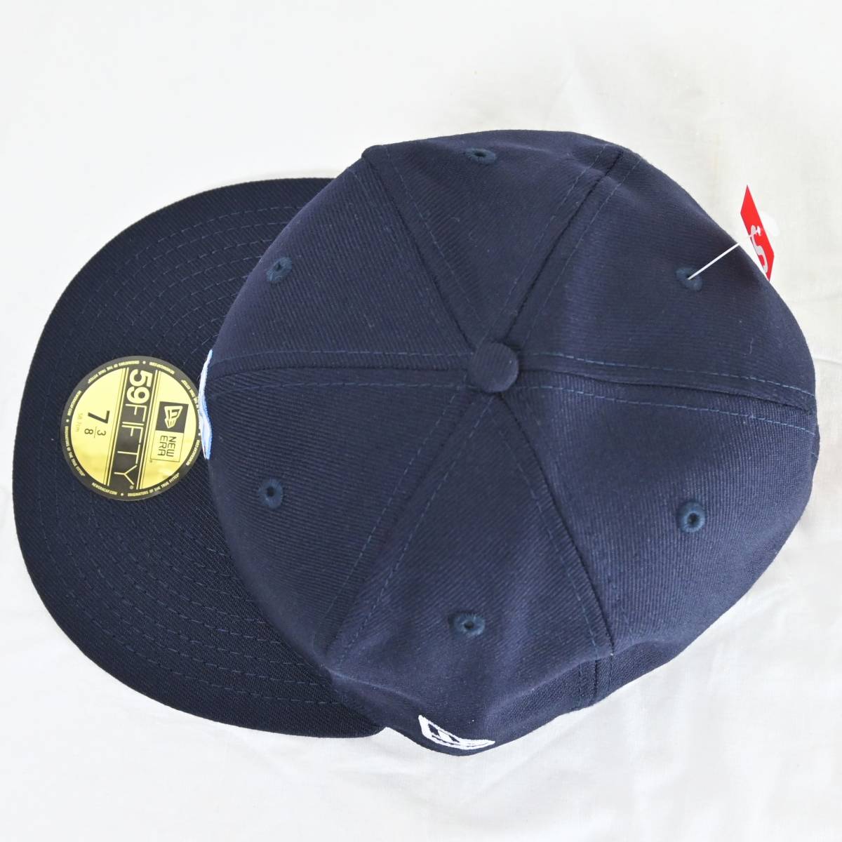 未使用品 シュプリーム supreme キャップ NEWERA S LOGO CAP 7 3/8 半