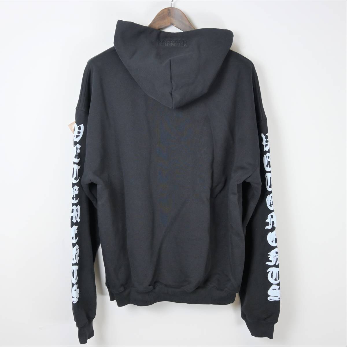 未使用 ヴェトモン VETEMENTS パーカ メンズ DOUBLE ANARCHY LOGO HOODIE Sサイズ_画像2