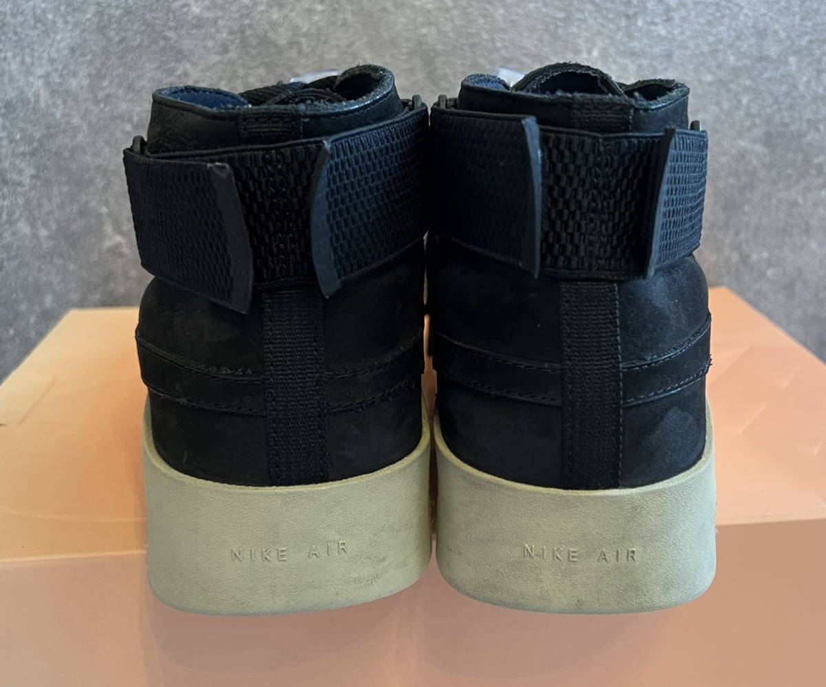 美品 希少 名作 jerry 着用 NIKE AIR Fear of God 1 RAID BLACK 2019 US11 29cm AT8087 002 ナイキ エア フィアオブゴッド レイド ブラック_画像7