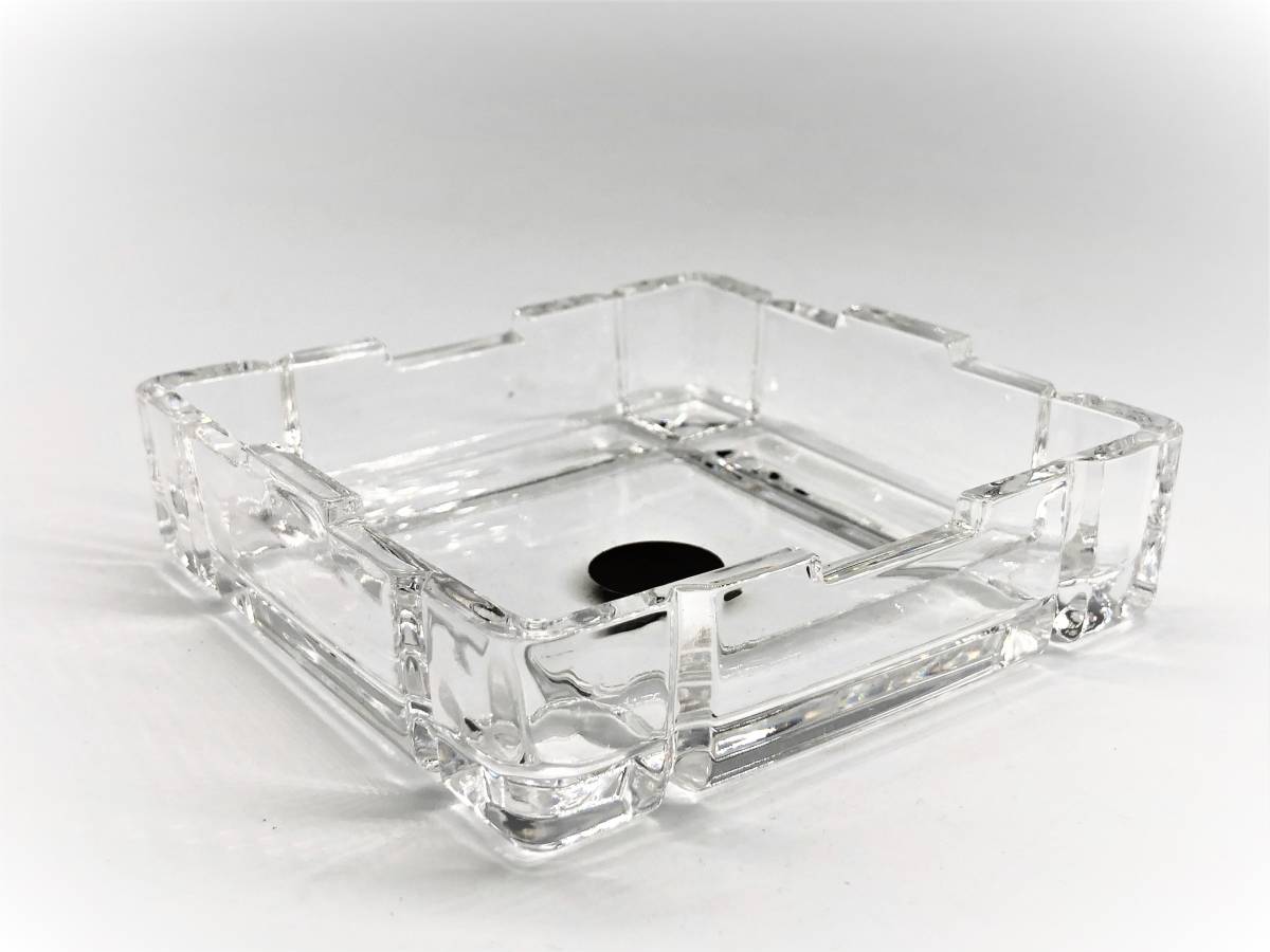 【クリスタルガラス灰皿】　イタリア　RCR社製　未使用品　共シール　　L0722F_画像2