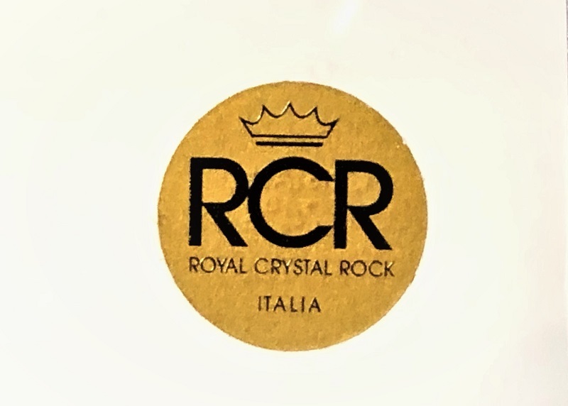 【クリスタルガラス灰皿】　イタリア　RCR社製　未使用品　共シール　　L0722F_画像3