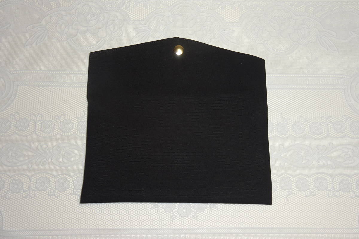  pleat mask case 11×19.5. black oks tag attaching pocket type mask inserting hand made 