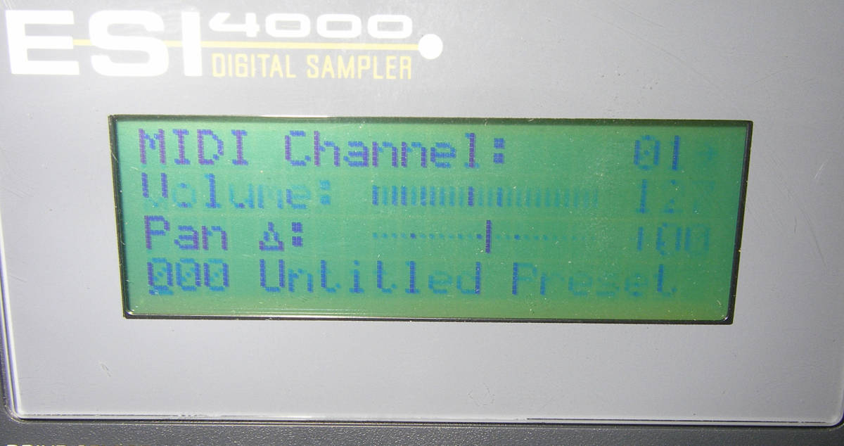 *E-MU SAMPLER ESI-4000 DISPLAY* Junk /JUNK/NG* знак . исчезать .. *