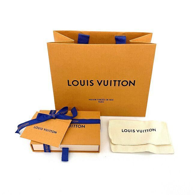  Louis Vuitton key holder porutokre Shape rope silver black orange MP2617 beautiful goods metal 