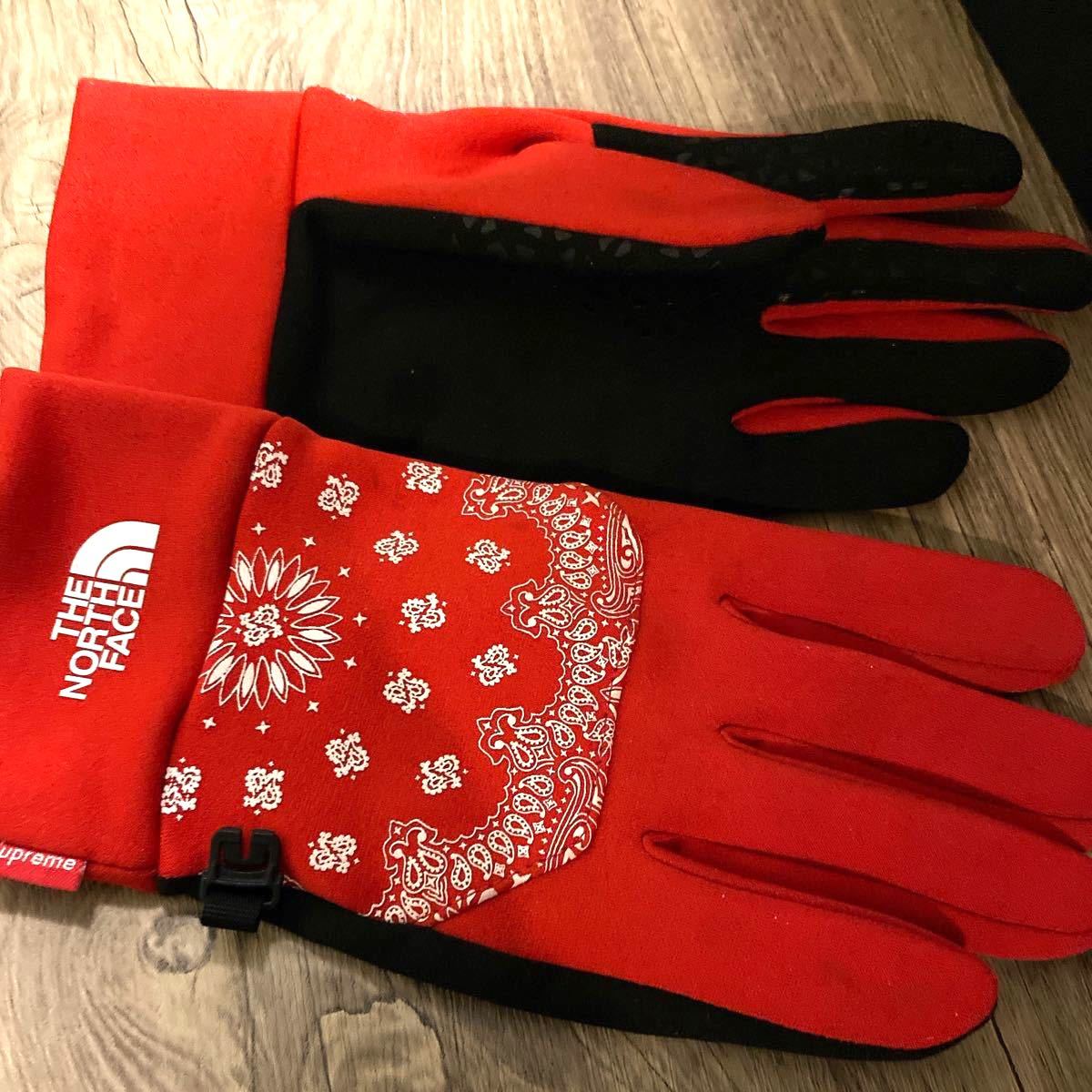 Supreme THE NORTH FACE Bandana Etip Glove Red シュプリーム