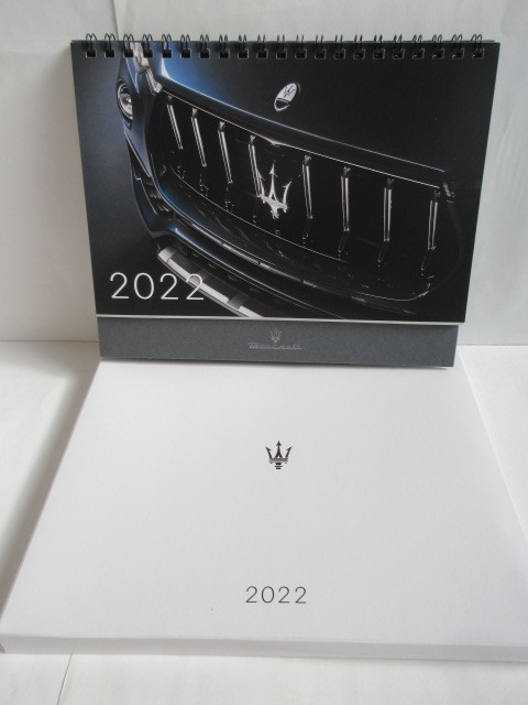 * super-rare rare *MASERATI Maserati desk calendar 2022 year * new goods * unused * click post postage 198 jpy *