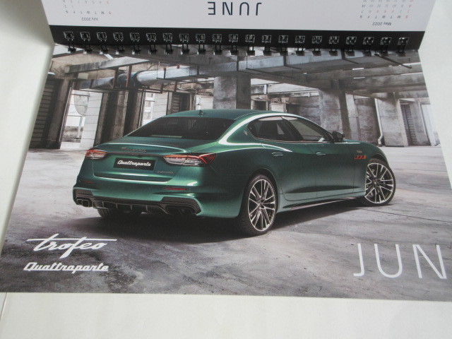 * super-rare rare *MASERATI Maserati desk calendar 2022 year * new goods * unused * click post postage 198 jpy *