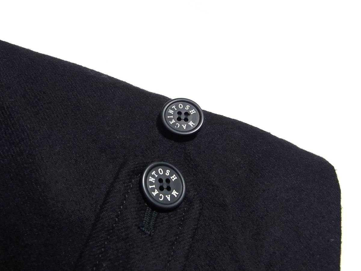 イエナ 別注 マッキントッシュ x ロロピアーナ ウール ダウン コート 34 黒 ブラック IENA MACKINTOSH Loro Piana
