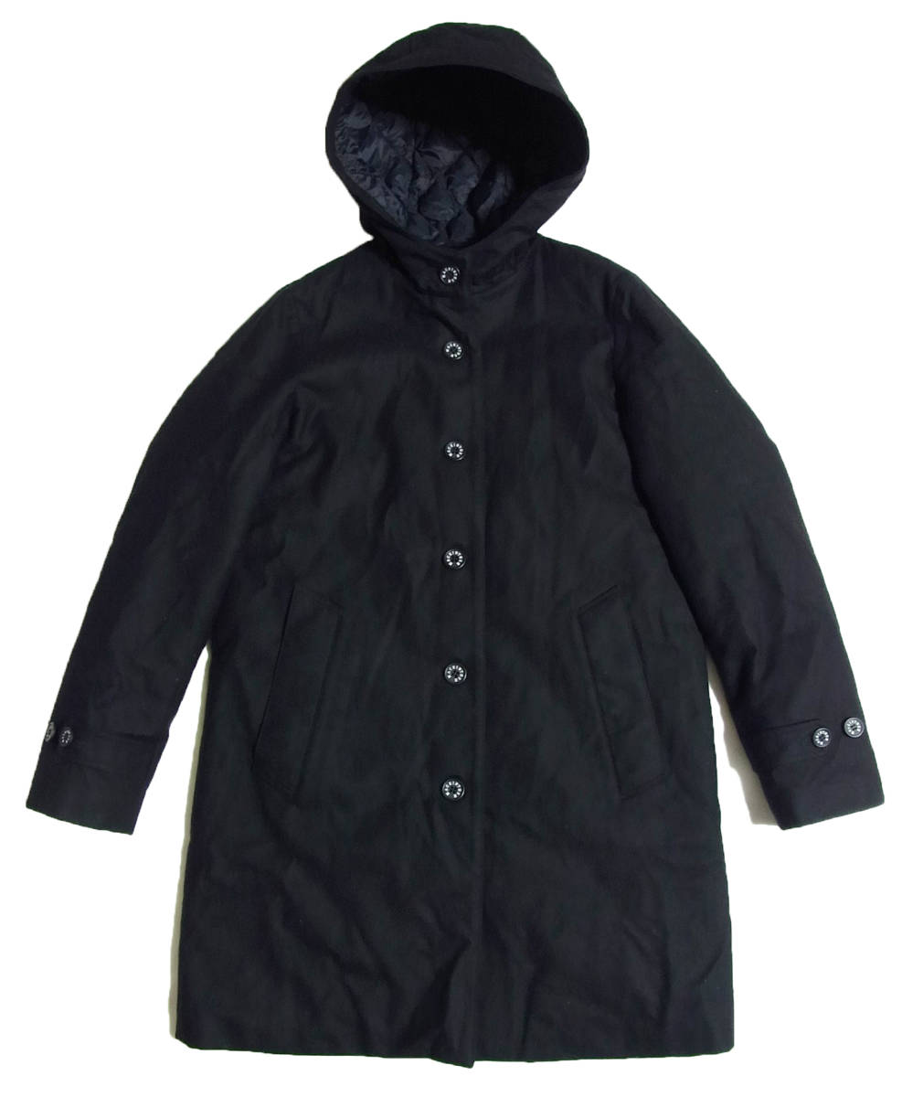 イエナ 別注 マッキントッシュ x ロロピアーナ ウール ダウン コート 34 黒 ブラック IENA MACKINTOSH Loro Piana