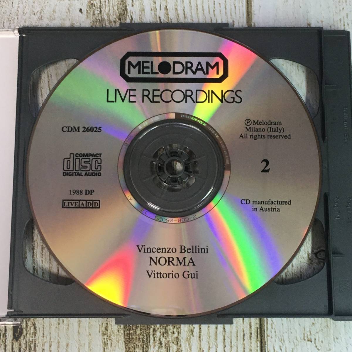 Mg0061■「中古CD２枚組」 BELLINI：NORMA / CALLAS・STIGNANI・PICCHI・VAGHI・SUTHERLAND / VITTORIO GUI 1952 ■ ノルマ/マリア・カラス_画像5