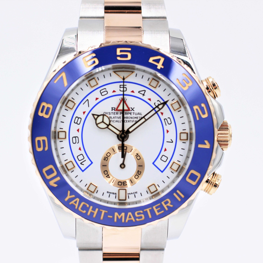 【ロレックス】 腕時計　ヨットマスターII　116681　PG×SS　ロレゾール　現行針　メンズ　自動巻き　中古品