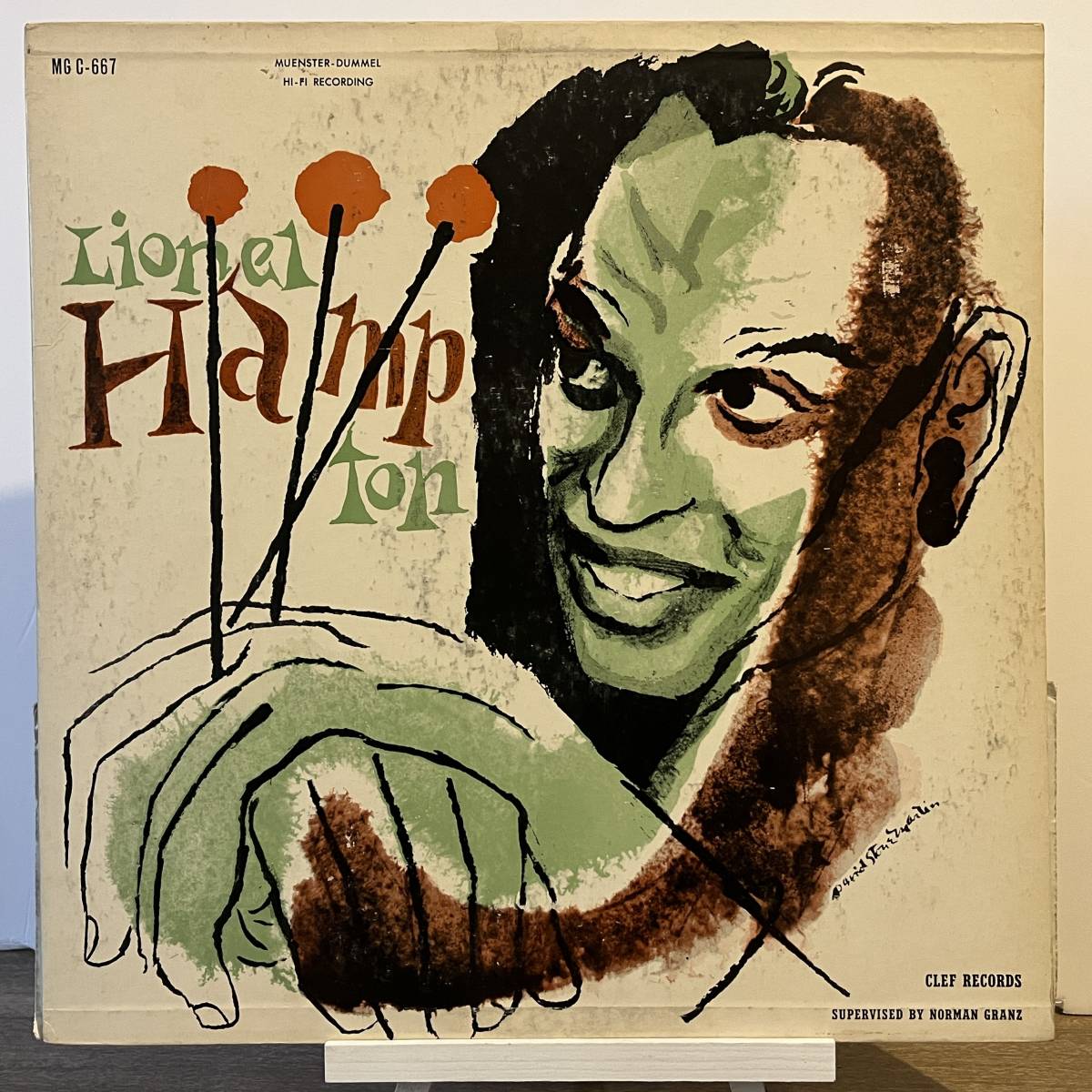 The Lionel Hampton Quintet ◇ Norman Granz ◇ CLEF 米 深溝_画像1