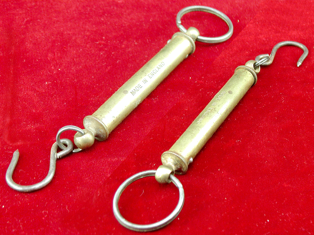 ◎美◎★19０0年代★小ぶり★スプリング-スケール★ブラス(真鍮)製★10LB(4.5Kg)★SOLTER社製★HARDYにも出してる★極上品