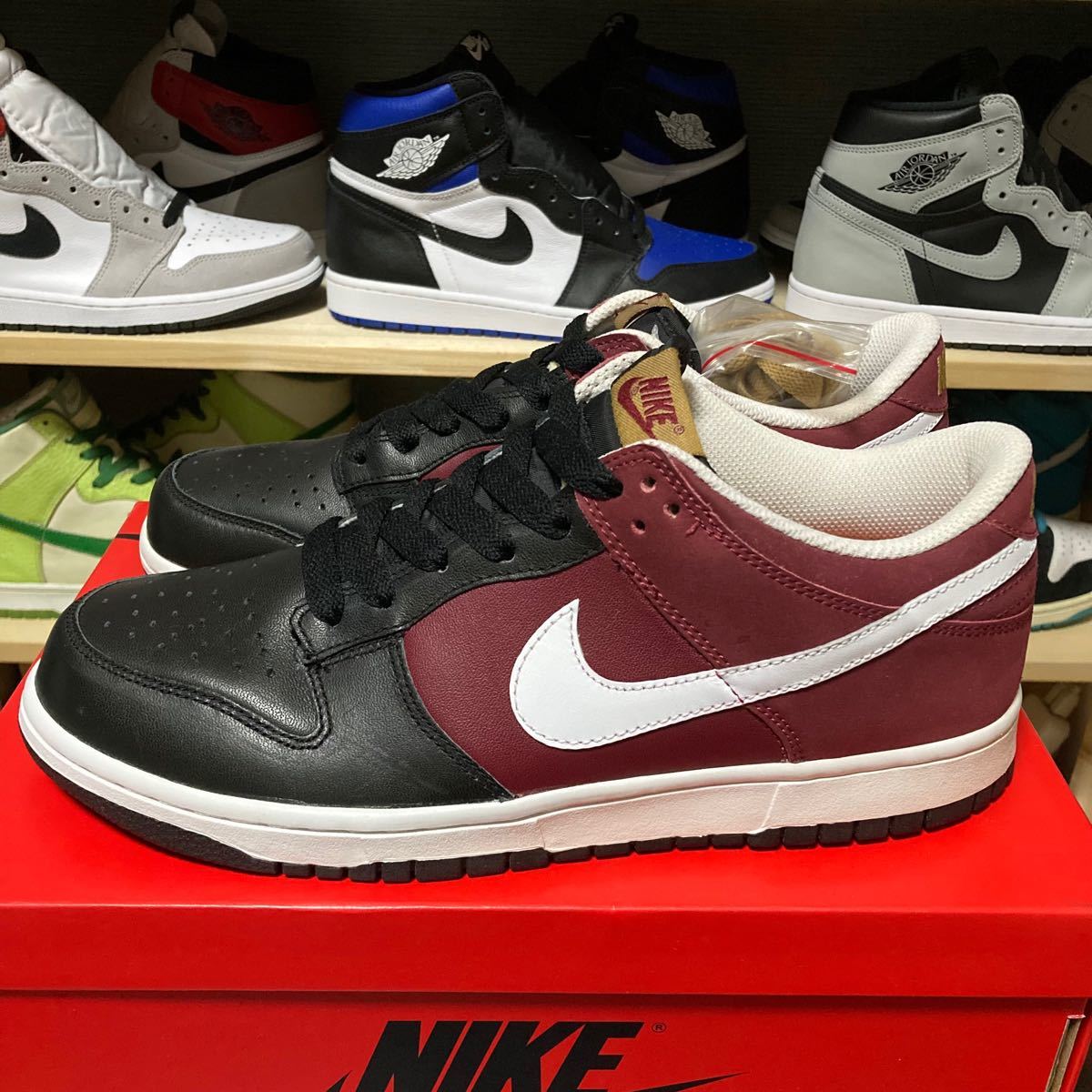 極レア NIKE DUNK LOW CL '08 ナイキ ダンク ロー 27.5cm レッド ブラック バーガンディ 海外限定