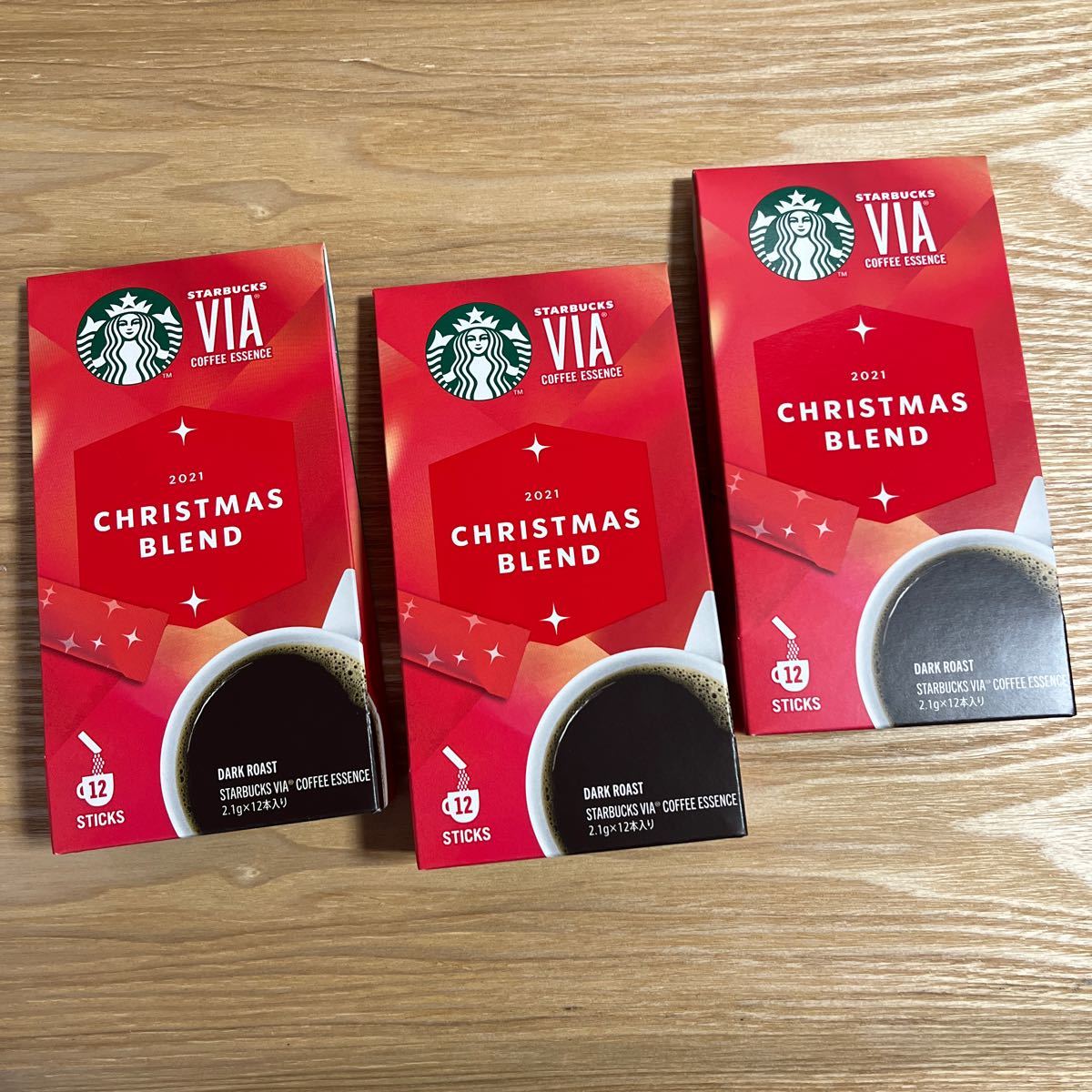 未開封　12本×3 スターバックス　via スタバ　ホリデー　クリスマスブレンド　クリスマス　インスタントコーヒー　ヴィア　