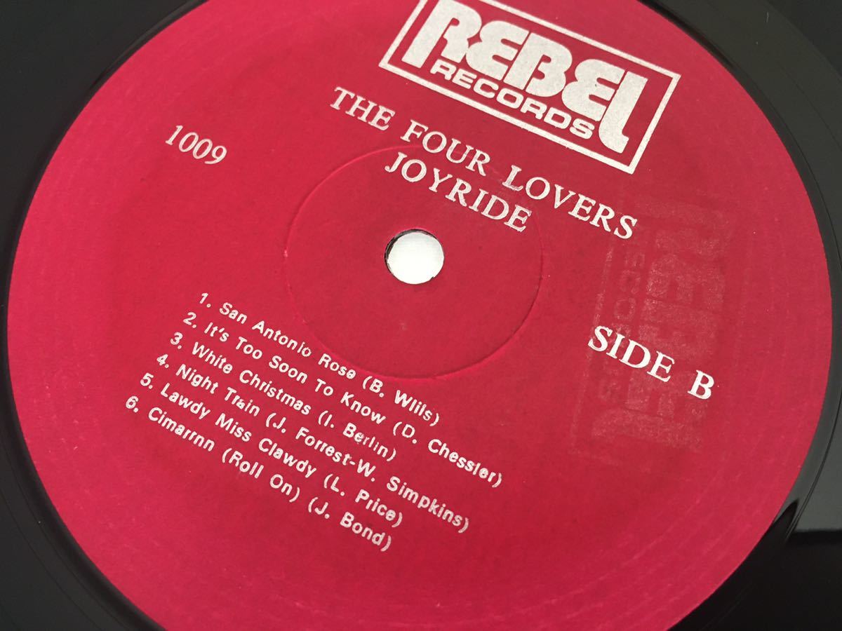 【Frankie Valli】The Four Lovers / JOYRIDE LP REBEL RECORDS 1009 Four Seasons前身バンド1956年1stアルバム,USリイシュー盤の画像5