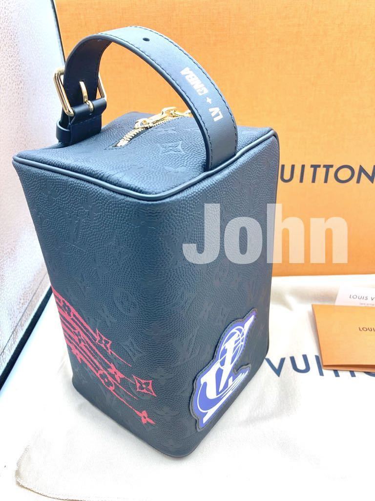 【新品激レア！】ルイヴィトン クローク ドップキット M58515 NBAコラボ LOUIS VUITTON モノグラム エクリプス バッグ_画像2