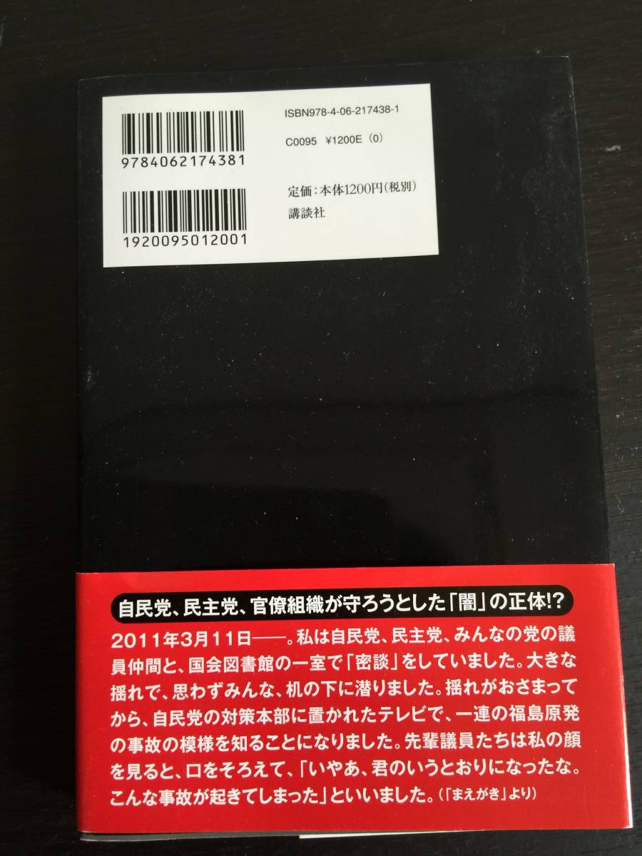 本　帯付　原発と日本はこうなる　河野太郎　講談社_画像3