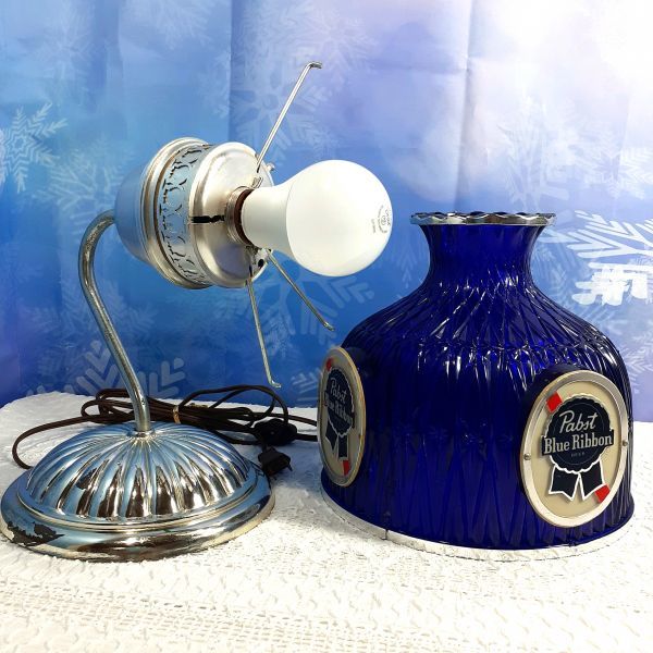 【色々 訳あり】1970年代 パブスト ブルーリボン Pabst Blue Ribbon アンティーク ライト 壁掛け★新品LED電球付 インテリア 照明 ランプ_画像9