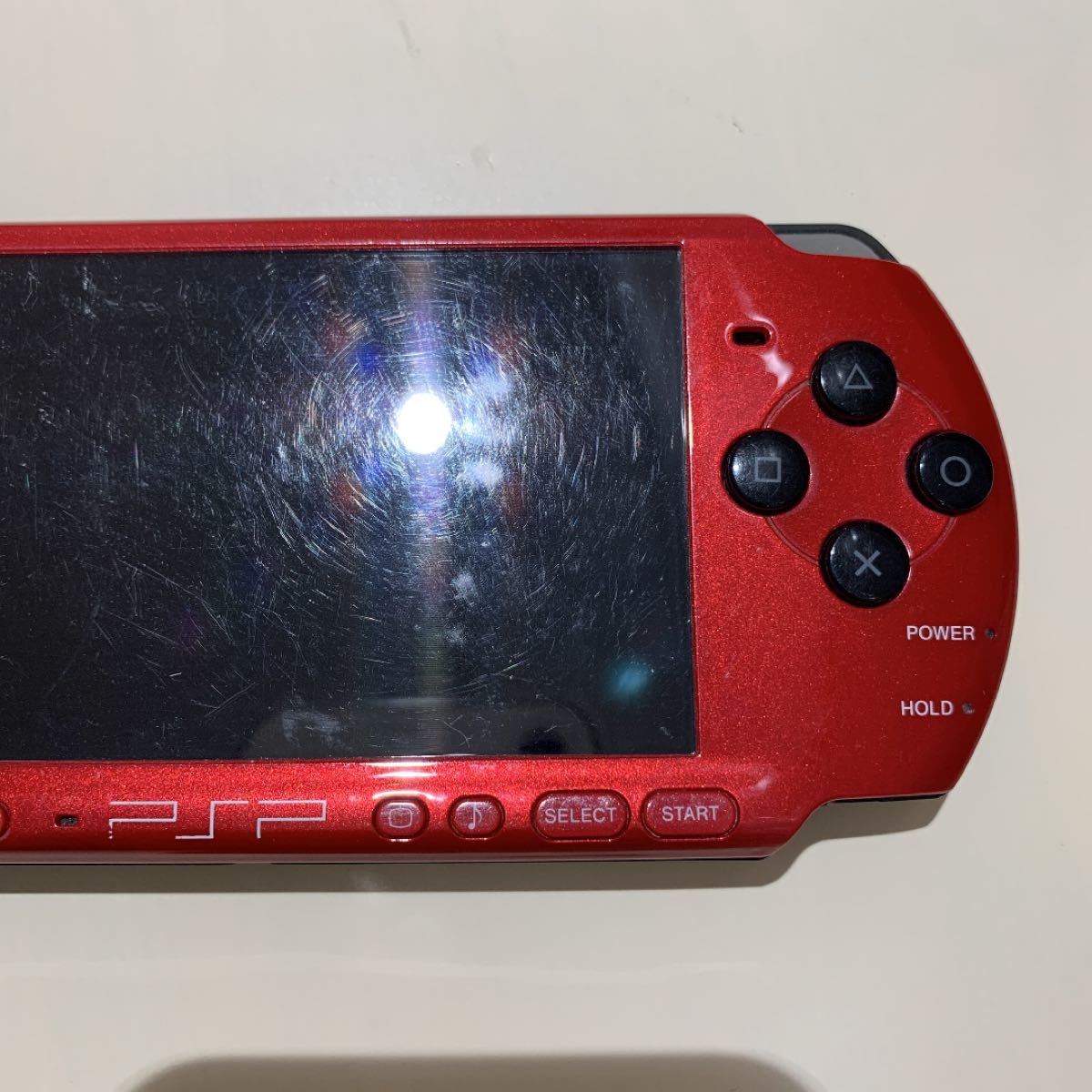 【ジャンク】PSP 3000 レッド 本体のみ 部品取り 修理用 