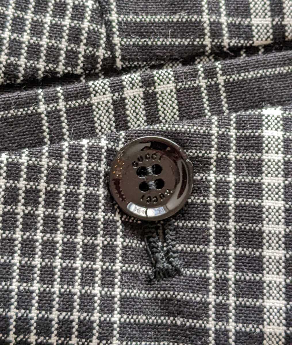 新品 GUCCI イタリア製 パンツ 確実正規 未使用 グッチ チェック柄