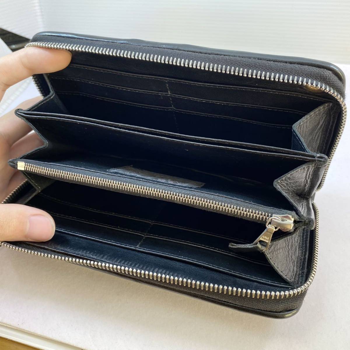 超美品】BWLビルウォールレザーアリゲーターテールウォレット 超美品】BWLビルウォールレザーアリゲーターテールウォレット