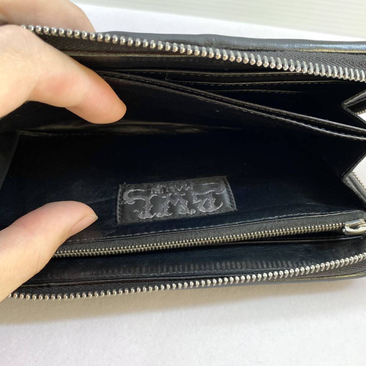 超美品】BWLビルウォールレザーアリゲーターテールウォレット 超美品】BWLビルウォールレザーアリゲーターテールウォレット