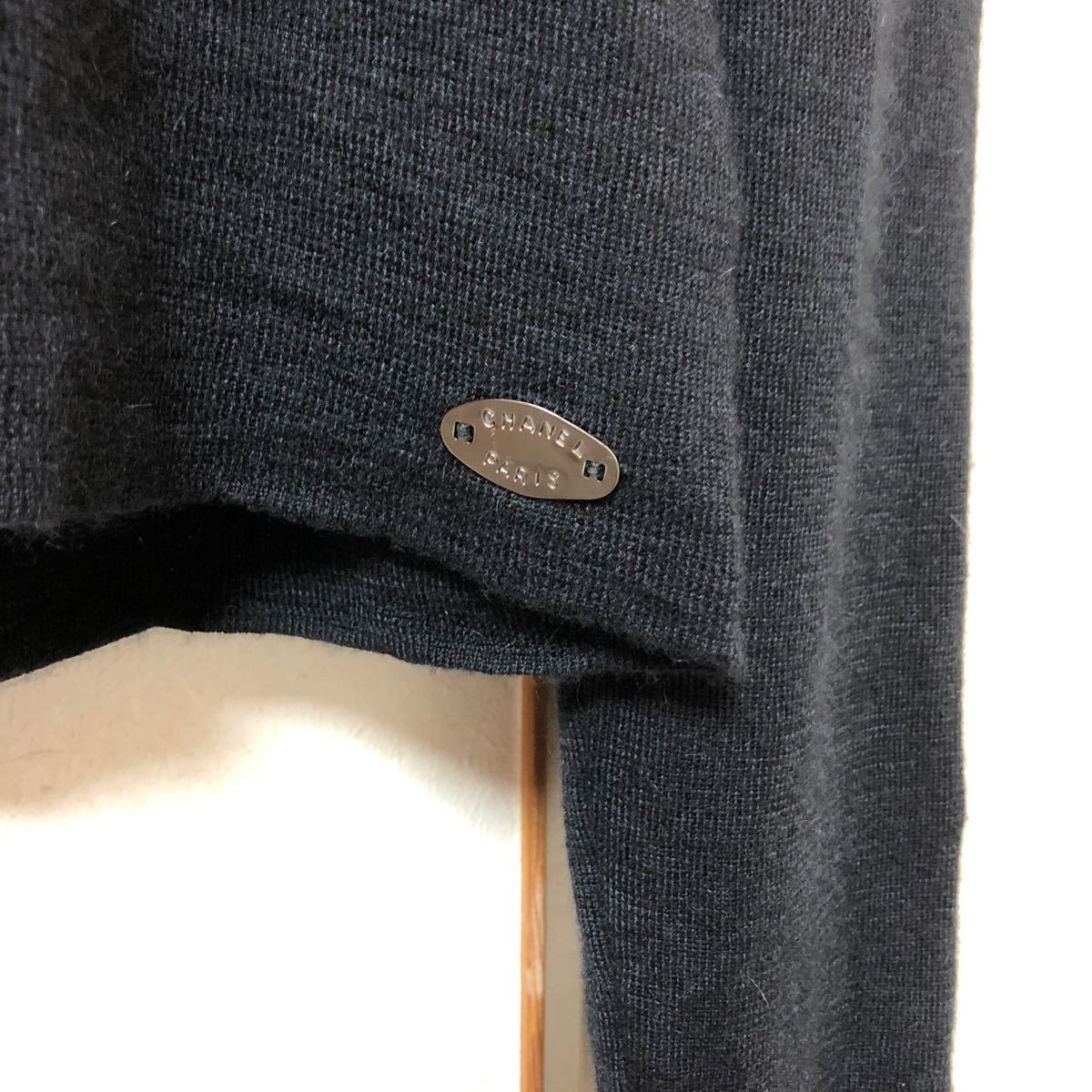 CHANEL ブラック セーター カシミヤ&シルク シャネル ceratinxd.com
