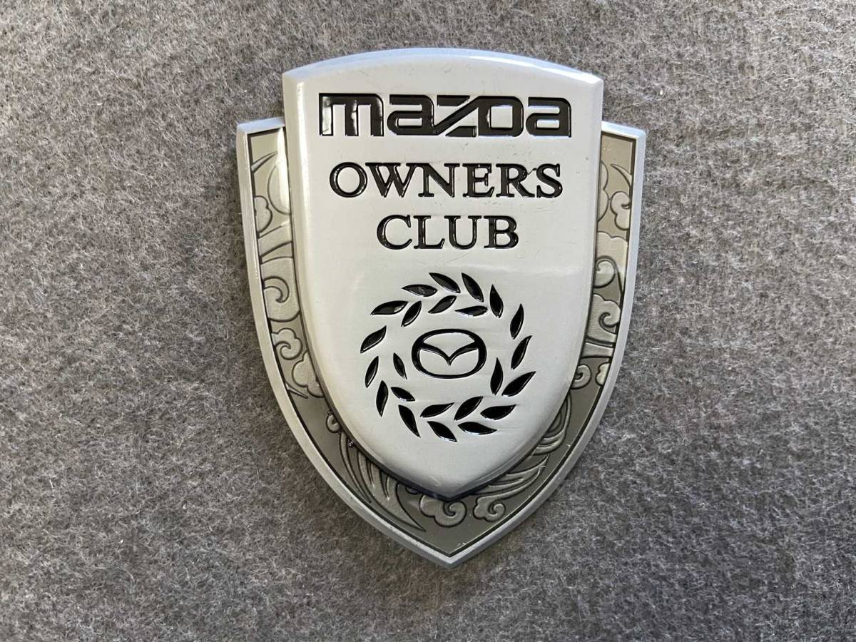残りわずか 送料無料22 マツダ MAZDA シルバー ステッカー エンブレム カバー クラブ 最大99％オフ！ パーツ 金属製 キズ隠し ゴールド 自動車