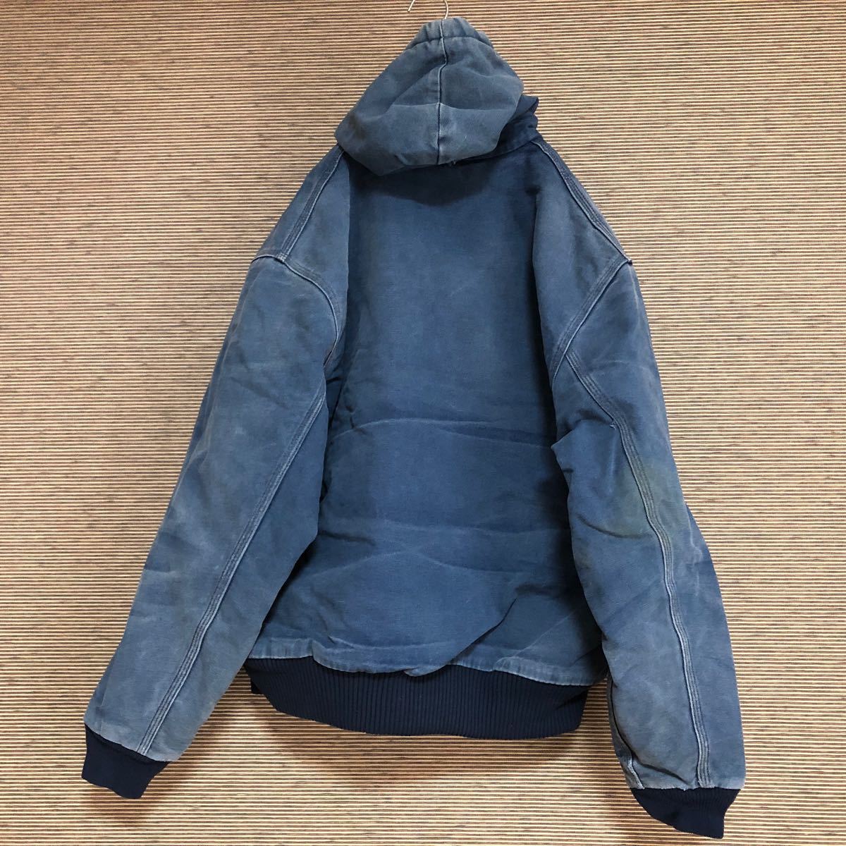 カーハート アクティブジャケット carhartt ダック ワークジャケット 企業ロゴ 刺繍ロゴ インディゴブルー ネイビー @