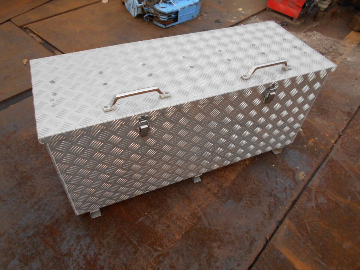  used aluminium tool box large present condition delivery receipt limitation 