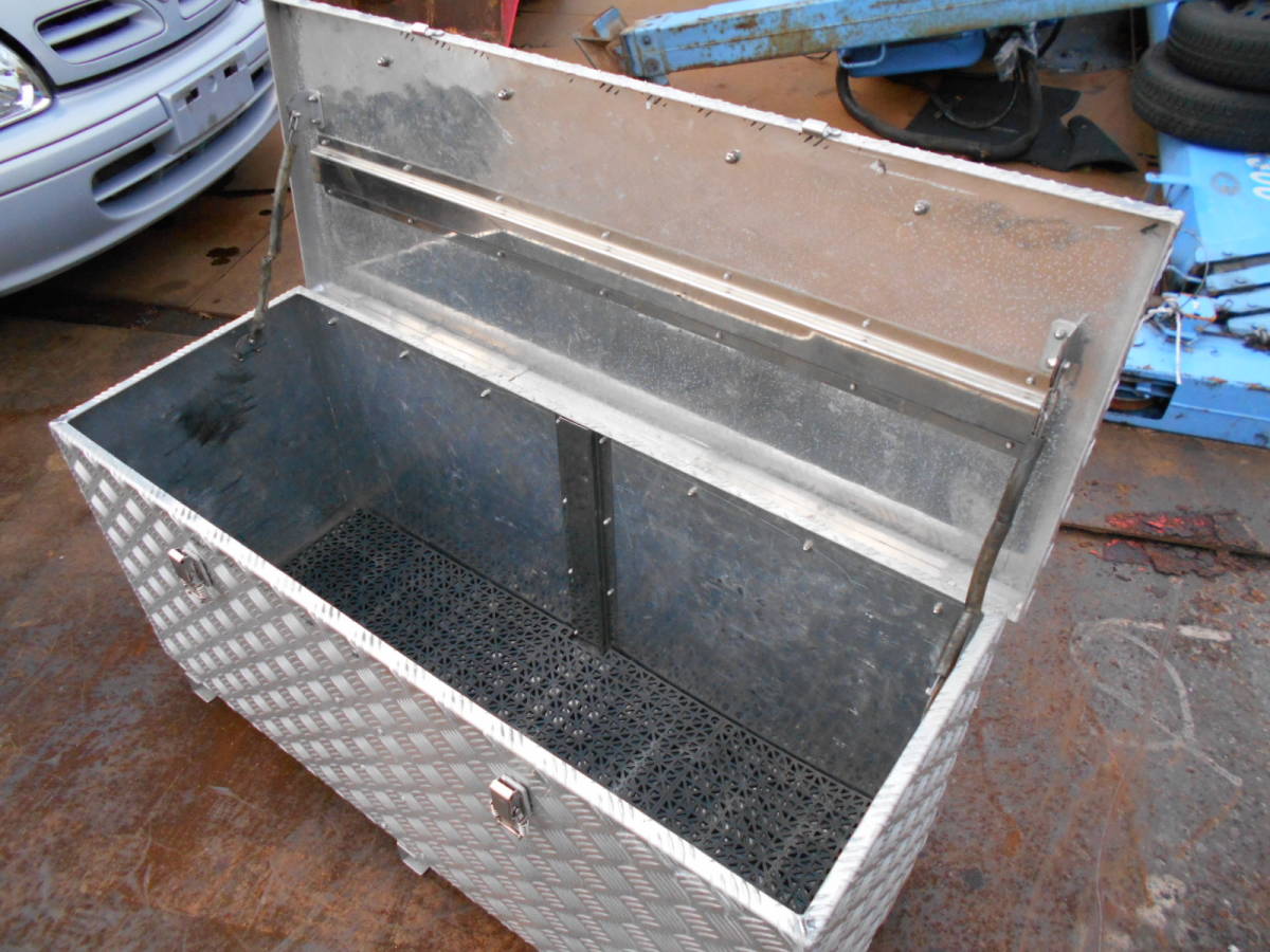  used aluminium tool box large present condition delivery receipt limitation 