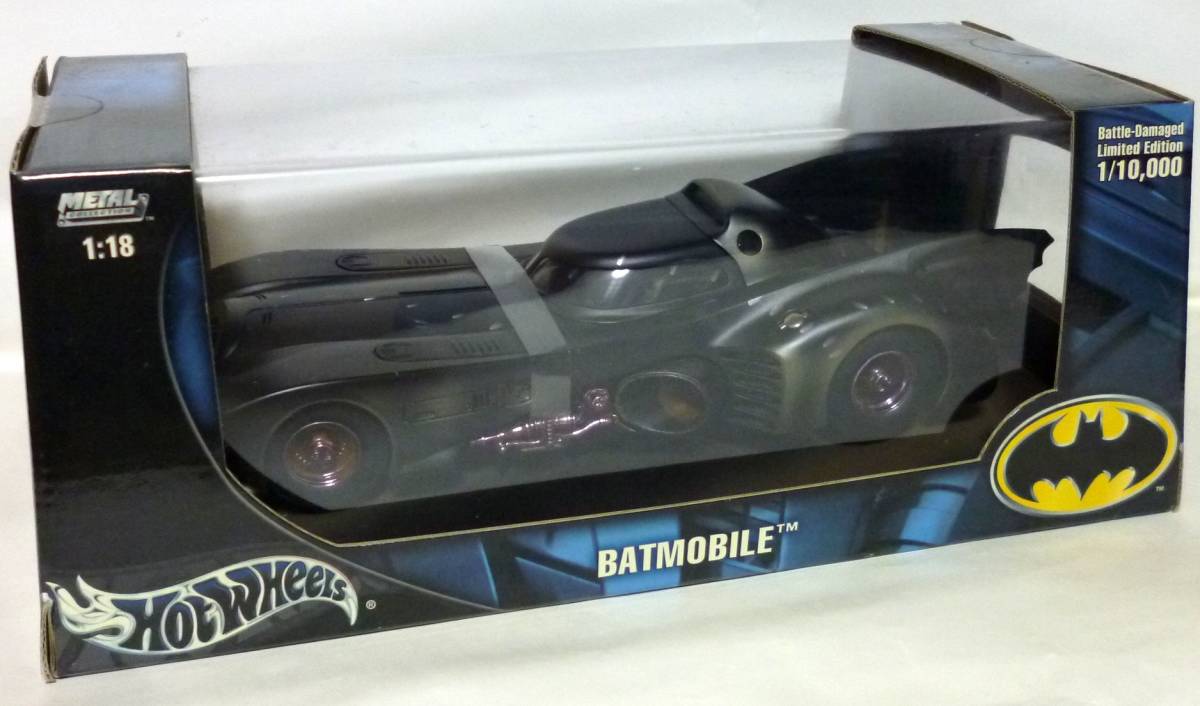 HotWheels 1/18 バットマン バットモービル バトルダメージ Ver