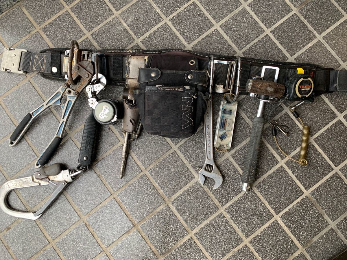 安全帯 腰道具 足場道具一式 タジマワンタッチベルト 道具、工具 道具