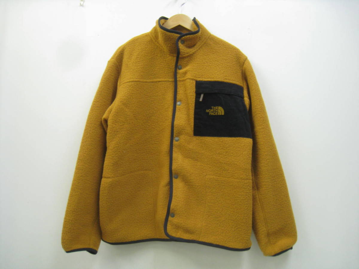 THE NORTH FACE ノースフェイス NF0A4NB8 sherpaJacket フリース ジャケット マスタード 黄色 サイズ175/100A