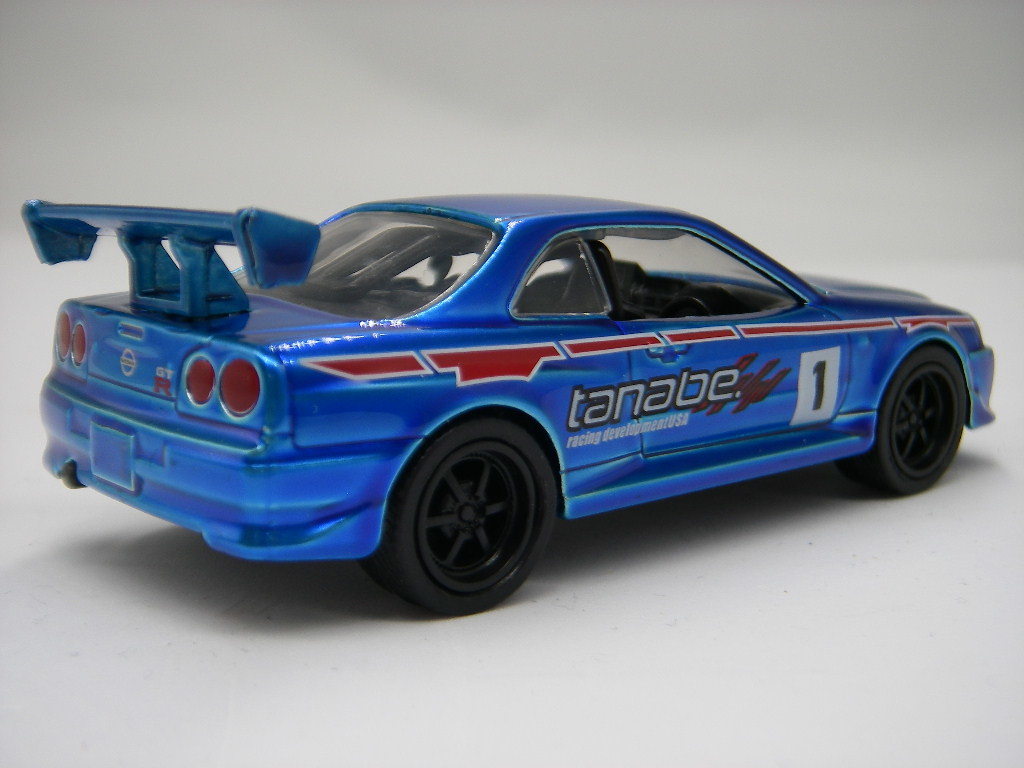 ジェイダ / R34 日産 スカイライン GT-R (青) ルース Jada Toys_画像2