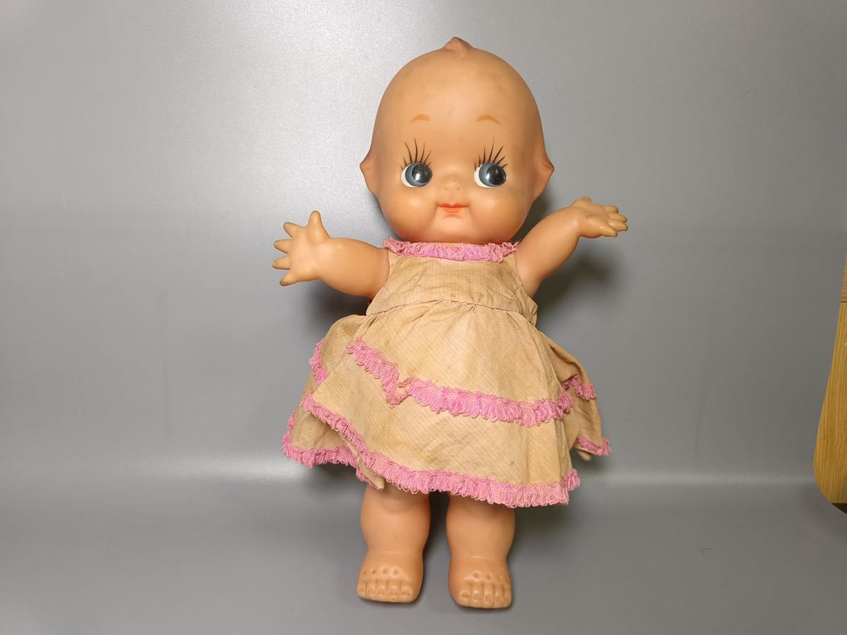 昭和レトロ キューピー人形 キューピー 約37cm 古いセルロイドの 