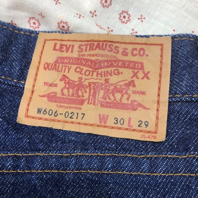 美品 90s Levis W606 テーパードデニムパンツ 濃紺 30 オールド ハイウエスト リーバイス ヴィンテージ M～L 日本製  モンローデニム ●188